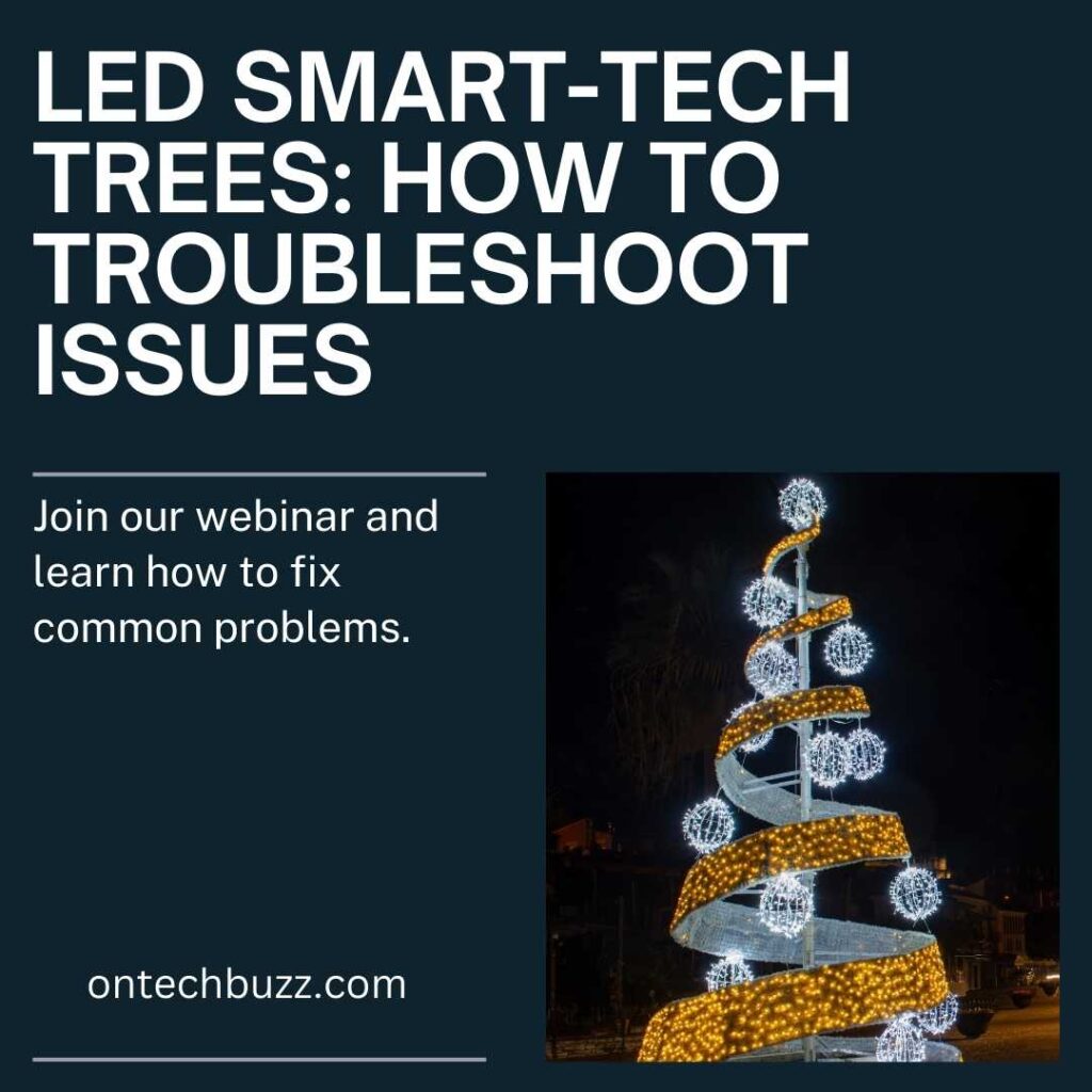 LED Smart-Tech Lighting Tree Troubleshooting